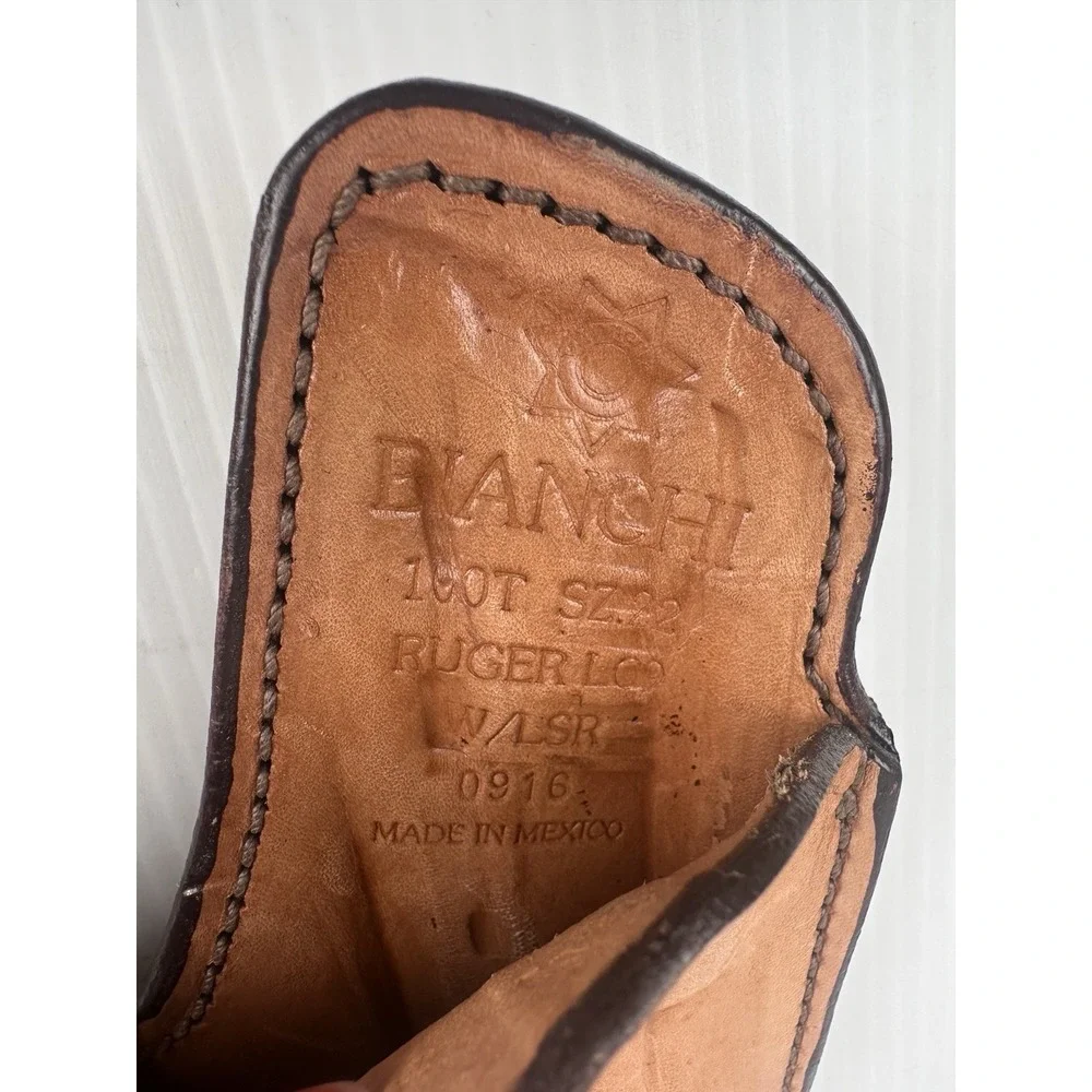 Bianchi 100T IWB Leather Holster Ruger LC9 Size 22 Professional Carry